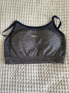 Gymshark Flex Strappy Navy Seamless Sports Bra